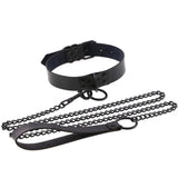 Sexy Harajuku PU Leather Chain Necklace Gothic Circle Choker Body Chain