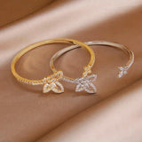 Crystal Butterfly Bangles for Women Jewelry