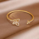 Crystal Butterfly Bangles for Women Jewelry