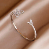 Crystal Butterfly Bangles for Women Jewelry