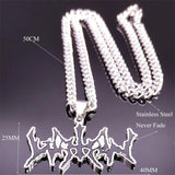 WATAIN Band Pendant Necklace Stainless Steel Silver Choker Necklaces