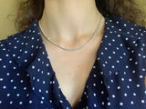 925 Sterling Silver Snake Chain Necklace Heart Love Wedding DIY Jewelry