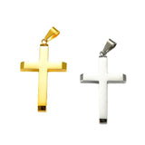 Stainless Steel Cross Pendant Charm for Necklace Bracelet Men Women