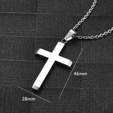 Stainless Steel Cross Pendant Charm for Necklace Bracelet Men Women