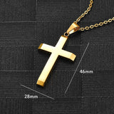 Stainless Steel Cross Pendant Charm for Necklace Bracelet Men Women