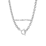 Stainless Steel Chain Necklace Men Choker Gift