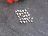 Minimalism Initial Necklace A-Y With Heart Pendants