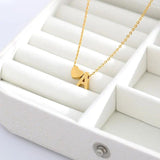 Minimalism Initial Necklace A-Y With Heart Pendants