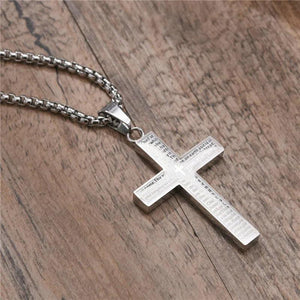Vintage Christian Cross Necklace Pendant for Men