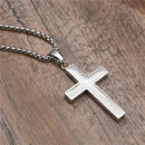 Vintage Christian Cross Necklace Pendant for Men