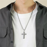 Vintage Christian Cross Necklace Pendant for Men