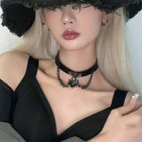 Sexy Harajuku PU Leather Choker Chain Necklace Gothic Collar Cosplay