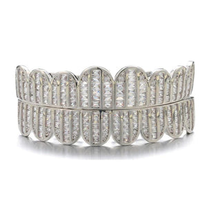 Hip Hop CZ Stones Grillz Caps Iced Out Micro Pave Grills