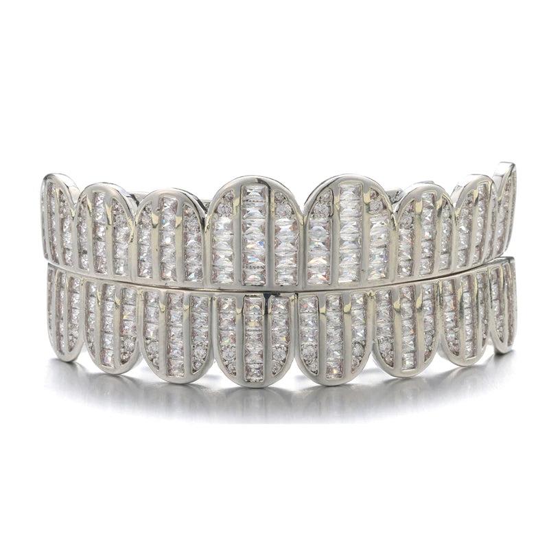 Hip Hop CZ Stones Grillz Caps Iced Out Micro Pave Grills