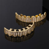 Hip Hop CZ Stones Grillz Caps Iced Out Micro Pave Grills