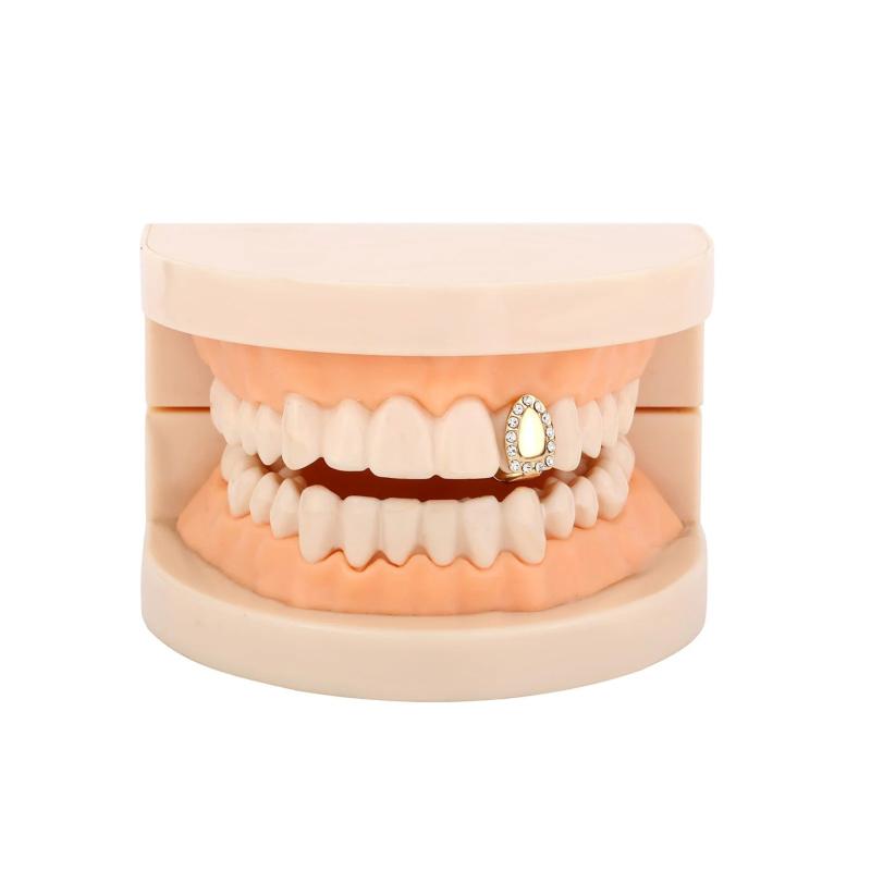 Colorful Crystals Single Teeth Grillz Unisex Dental Grills