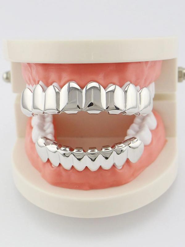 Copper Plated Tooth Caps for Halloween Cosplay