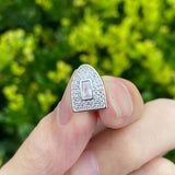 RACHELZ CZ Teeth Grillz Fangs Hip Hop Dental Grills 14K Tooth Caps