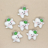 10pcs Resin Tooth Decay Earring Charms for Dental Care DIY Craft Jewelry