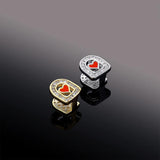 Silver Rhinestone Hip Hop Grillz Teeth Caps