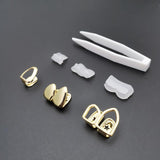 Silver Rhinestone Hip Hop Grillz Teeth Caps