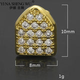 Crystal Single Teeth Grillz Hip Hop Dental Grills Tooth Piercing