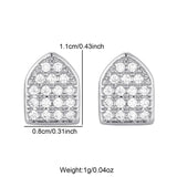 Hip Hop 2pcs Iced Out CapsTeeth Grillz Cubic Zircon Micro Pave Top & Bottom