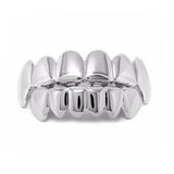 18K Plated Hip Hop Teeth Grillz Top & Bottom Grills Men Women Punk