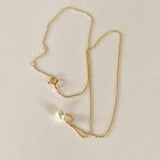 18K Plated Sterling Silver Freshwater Pearl Choker Necklace