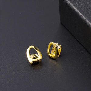 Hip Hop 2pcs Teeth Grillz Star Cubic Zircon Caps Micro Pave Charm Grills