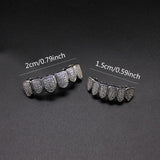 Halloween Full Zircon Inlaid HIPHOP Teeth Ornament
