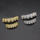 Halloween Full Zircon Inlaid HIPHOP Teeth Ornament