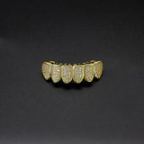 Halloween Full Zircon Inlaid HIPHOP Teeth Ornament