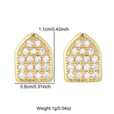 2pcs Iced Out CapsTeeth Grillz Cubic Zircon Micro Pave Top & Bottom Charm Grills