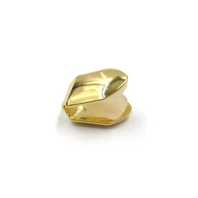 Hip Hop Copper Single Tooth Grill Cap with Zircon Dental Braces
