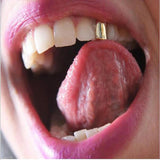 Hip Hop Copper Single Tooth Grill Cap with Zircon Dental Braces