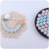 12mm Spotted Silicone Round Beads Tooth Grinding Toy Dental Gum Bracelet