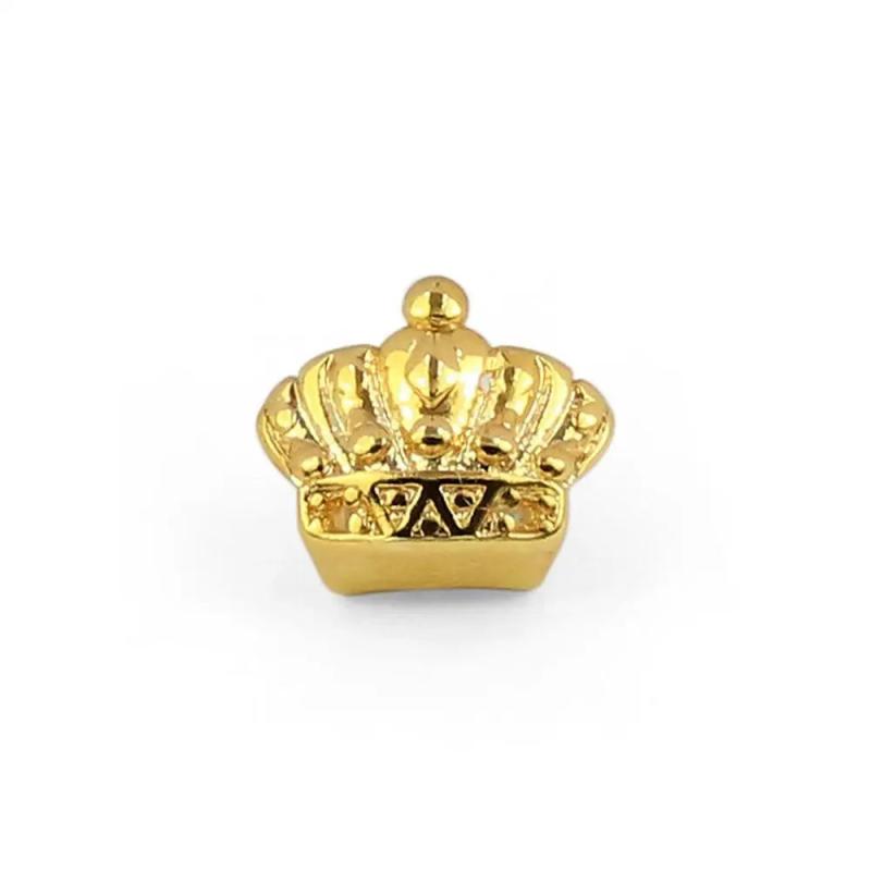 Gold-Plated Open Tooth Grill Crown Single Tooth Grill Cover