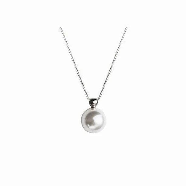 925 Silver Pearl Choker Necklace for Women