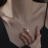 925 Silver Pearl Choker Necklace for Women