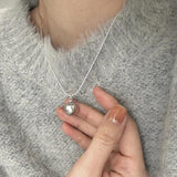 925 Silver Pearl Shape Necklace for Women Fine Jewelry