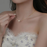 925 Silver Shell Pearl Pendant Necklace for Women Party