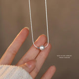 925 Silver Shell Pearl Pendant Necklace for Women Party