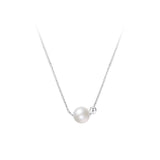 925 Silver Shell Pearl Pendant Necklace for Women Party