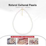 KISS MANDY Handpicked Choker Pearls Necklace 925 Sterling Silver