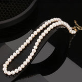 KISS MANDY Handpicked Choker Pearls Necklace 925 Sterling Silver