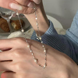 925 Silver Pearl Necklace Choker Charm Birthday Party Gift