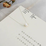 Freshwater Pearl Necklace 925 Silver Chain for Women Wedding
