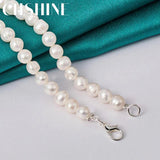 925 Silver Freshwater Pearls Necklace Wedding Jewelry