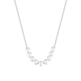 925 Sterling Silver Pearl Necklace Women Pendant Jewelry